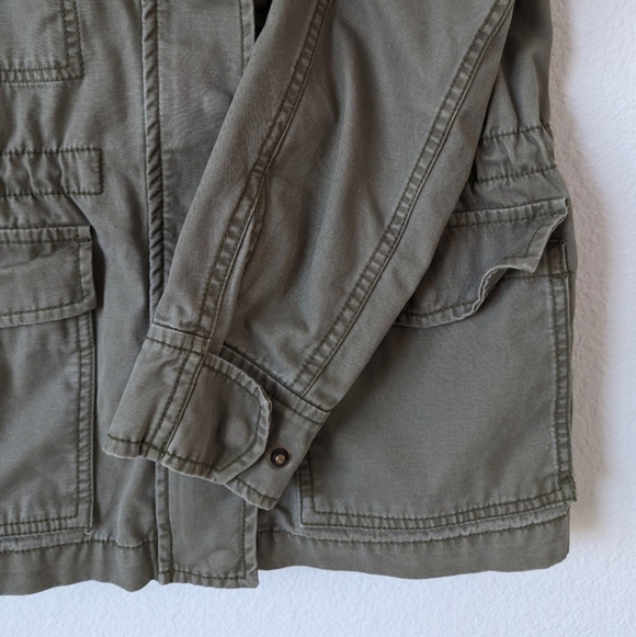 Madewell Passage Jacket Army Green Surplus Military Inspired Jacket 100% Cotton - Picture 7 of 11